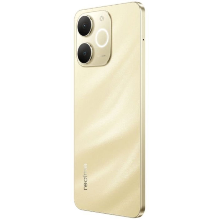 Realme Note 70T 4GB RAM 128GB Almacenamiento, Pantalla 6.74" HD+, 6000mAh, Carga 15W, IP54, Dorado Playa
